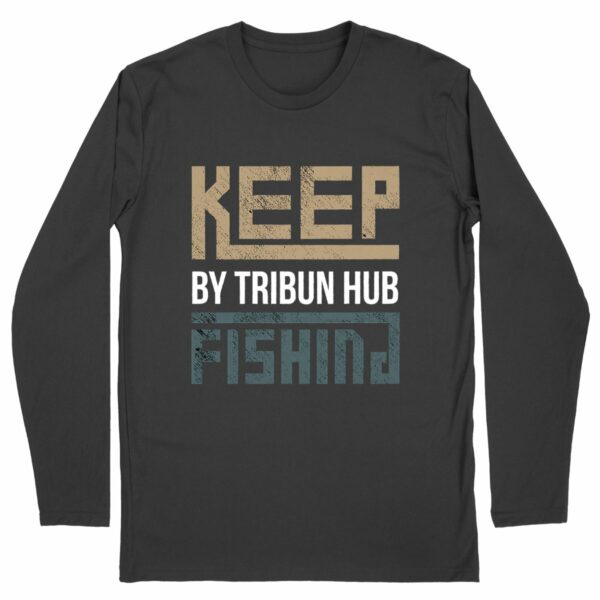 T-shirt Homme manches longues - "Keep Fishing"