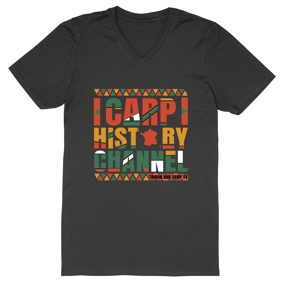 T-shirt Homme Col V - "History"