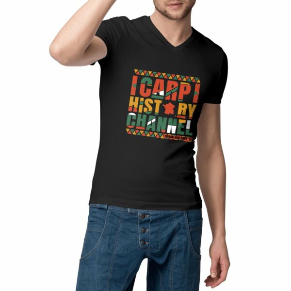 T-shirt Homme Col V - "History"
